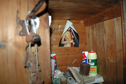 abandoned paper mill - worker's locker