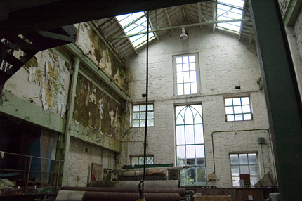 abandoned paper mill - workshop