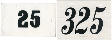Race Numbers