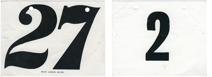 Race Numbers