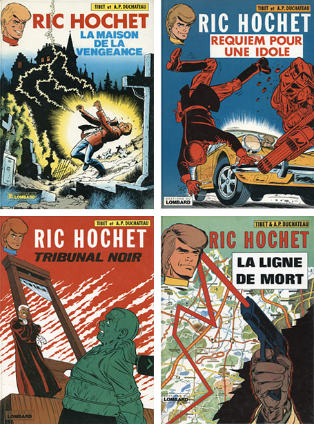 Ric Hochet comic book covers